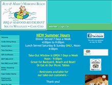 Tablet Screenshot of marconibeachrestaurant.com